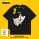 圆领休闲百搭情侣款 Drew笑脸西高地狗狗可爱短袖 夏季 T恤ins