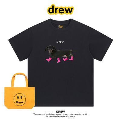 Drew笑脸趣味狗狗印花T恤