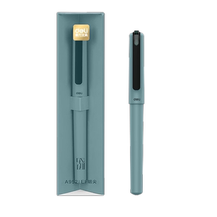 得力A952学生练字钢笔可擦纯蓝可替换墨囊小学生三年级正姿练字书法学生用初学者儿童高颜值男女孩文具套装