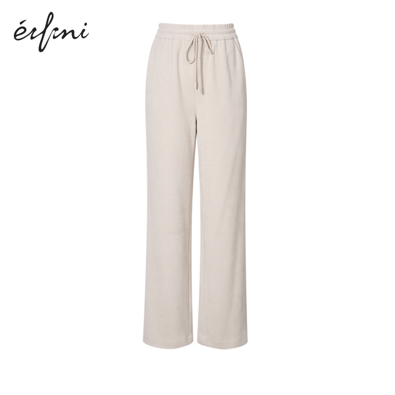 【商场同款】伊芙丽高腰显瘦百搭休闲裤2023年冬季1EA351921