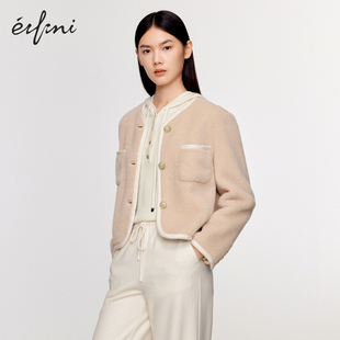 1EA111841 伊芙丽通勤百搭气质小香风短外套女秋季 商场同款