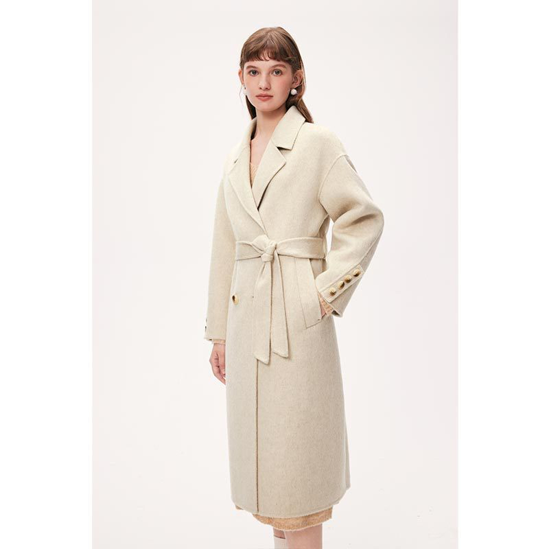 赫本风骆驼绒质感大衣