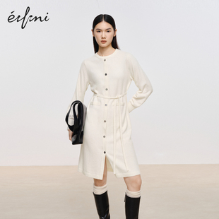 新款 伊芙丽简约休闲连衣裙2024秋装 1EA393381 商场同款