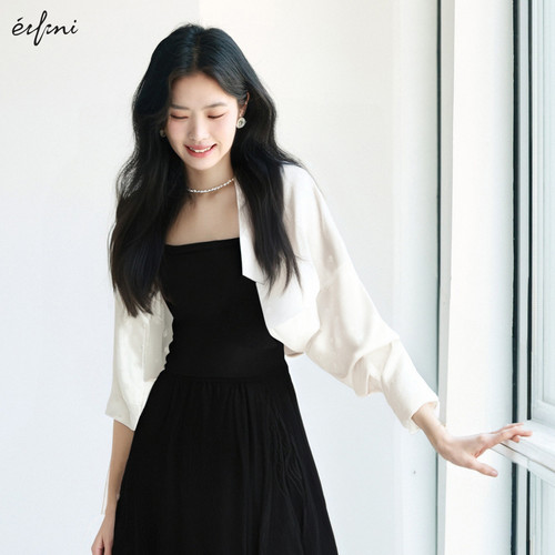 伊芙丽outlets店淡人法式白色提花醋酸衬衫春夏长袖衬衣上衣女