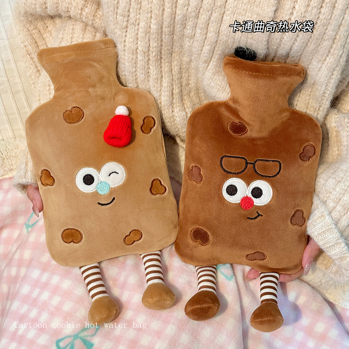 新款热水袋灌注水pvc暖宫肚子