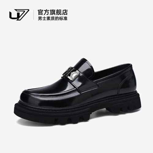 u7商务休闲皮鞋头层牛皮羊皮内里