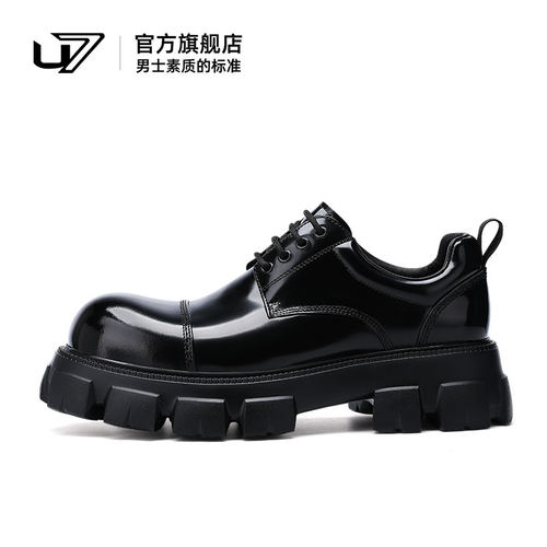 u7休闲皮鞋大头鞋头层牛皮