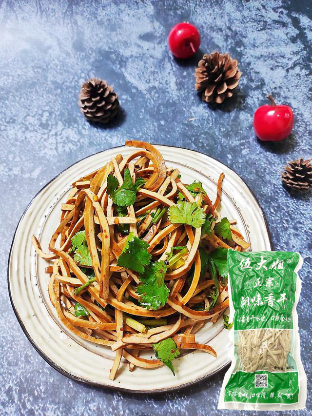 伍大姐腊香干丝湘味香干柴火烟熏农家豆腐干子腊干条干锅打底400g