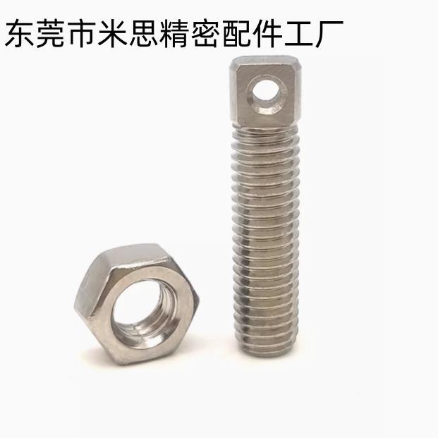 拉伸弹簧FFE11-D3/D4/D5/D6-L15/L20/L25支柱 带扁方全牙型SAIPOZ