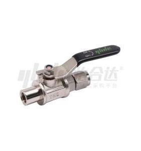 怡合达YHDV-QS-Z-K-3-10 YHDV-QS-Z-K-1-4小型球阀 内螺纹+卡套式