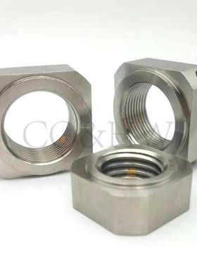 细牙 不锈钢防松动轴承螺帽 四角型BNRS3/M4/M5/M6/M8/M10-M50