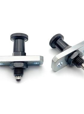 自锁型细牙带法兰型旋钮柱塞FPXY/FPXR8 10 12 16 16L 分度弹簧销