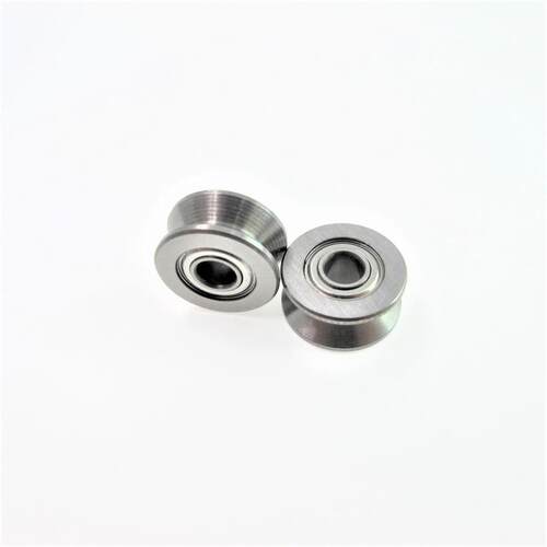 带槽深沟球轴承 U形槽V形槽轴承 BAJ01/02-d3-d4-d6-D12-D14-D16