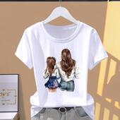 新款 网红爆款 短袖 外穿夏季 休闲韩版 薄款 印花ins洋气女圆领时尚 T恤