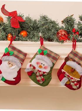 Christmas decoration?tree stocking plush stocking gift bag