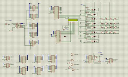 基于8086的八路电子投票机仿真设计  proteus仿真