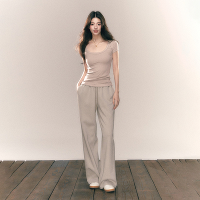 MMMOUND新品上新咖色运动裤