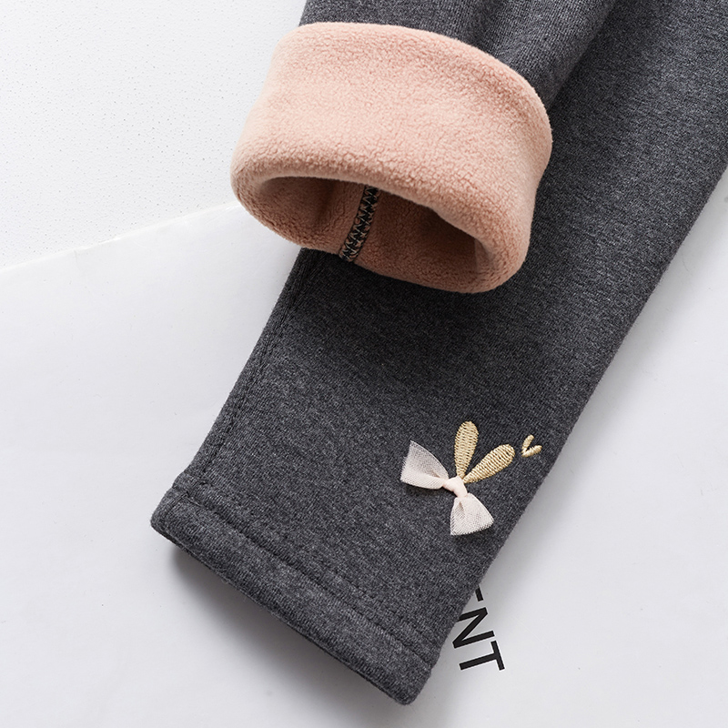 伦佳萌长裤纯棉加绒打底裤一体绒