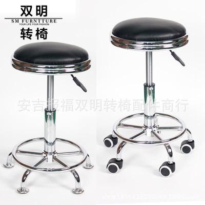 PU软包实验室凳 车间工作椅子 小圆凳 升降旋转美容凳 收银吧台椅