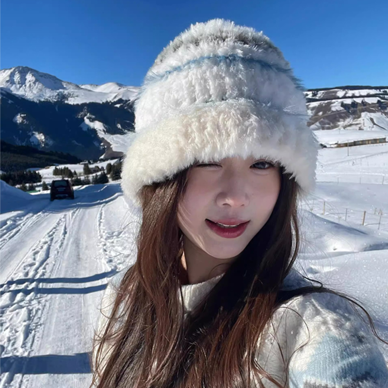 东北玩雪~【煜甜儿同款毛绒帽】