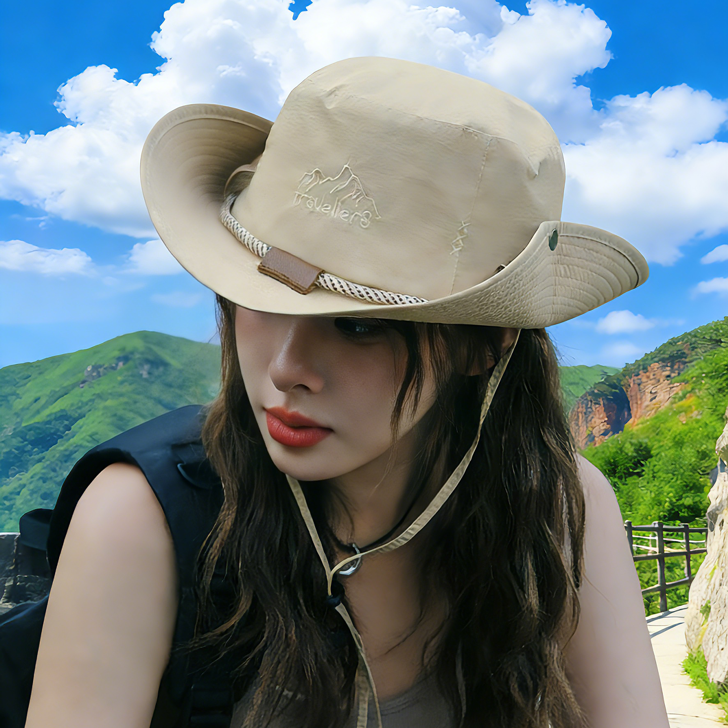 2026新款春季西部牛仔户外徒步露营登山帽女速干防水遮阳防晒帽子,服饰配件/皮带/帽子/围巾,帽子,淘宝优惠券,粉丝福利购,淘宝优惠卷