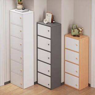 窄高立式鞋柜家用门口收纳柜一体靠墙2025新款多层玄关储物柜鞋架