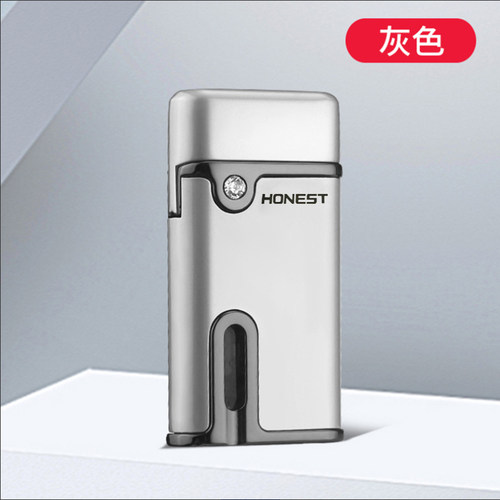 【战壕旗舰店】Honest百诚新品气体打火机家月直冲红焰透视气仓