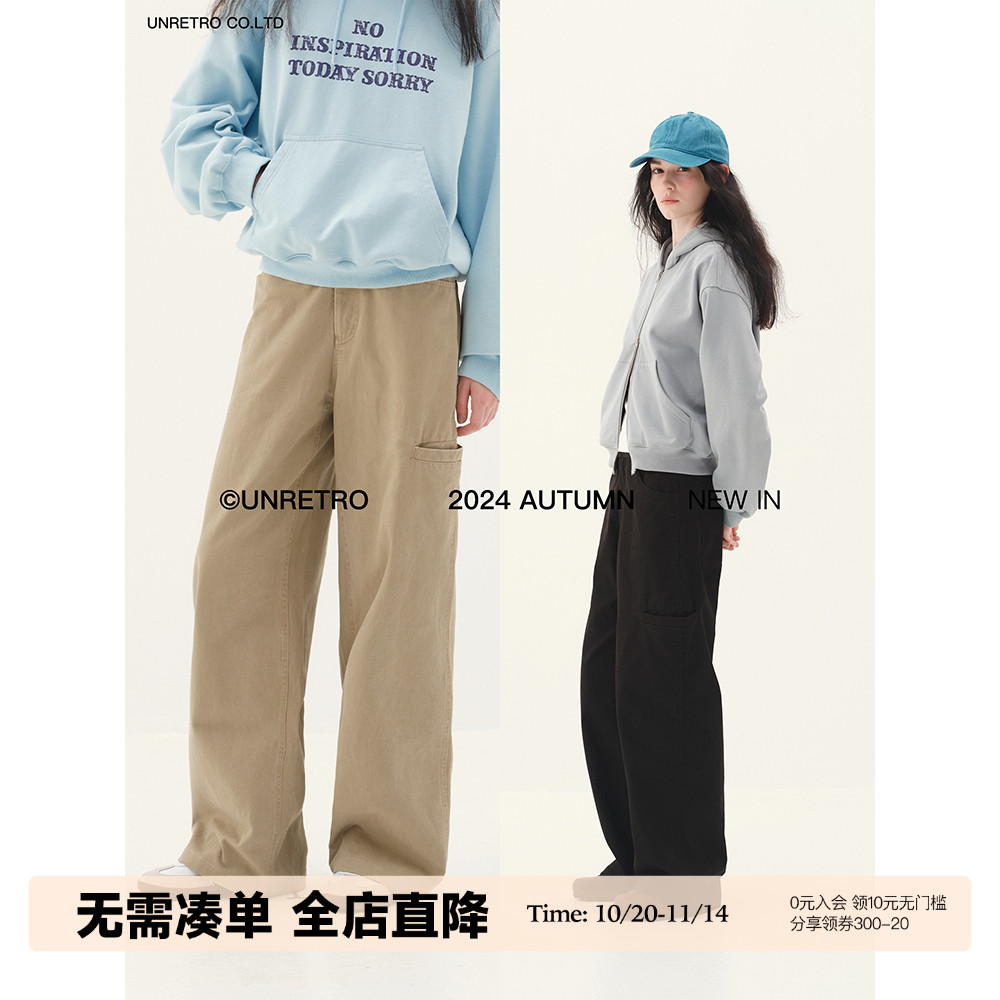 UNRETRO三色美式复古工装休闲裤