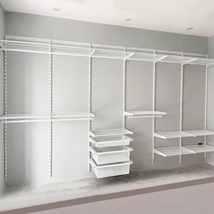 金属衣柜开放式 组合卧室衣橱砌墙置物架无甲醛架子 衣帽间步入式