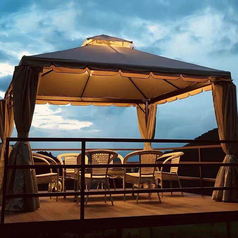 防雨篷户外帐篷商用夜市摆摊铝合金凉亭罗马帐篷户外庭院防蚊家用