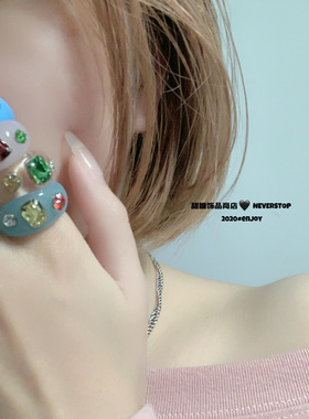 锆石戒指气质天然宫廷复古五彩