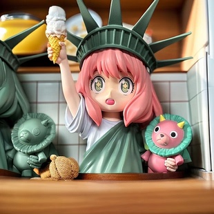 间谍过家家GK自由女神阿尼亚手办阿妮娅礼物动漫创意机箱桌面摆件