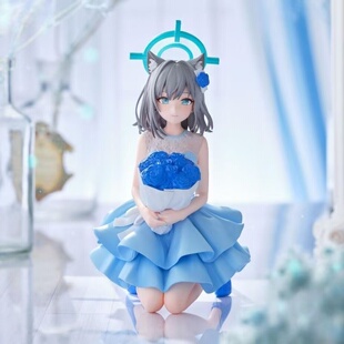 现货蔚蓝档案婚纱砂狼白子小鸟游星野手办潮玩二次元模型桌面摆件