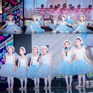 新款超仙舞台天鹅湖芭蕾舞白色羽毛头饰发箍发卡儿童大型演出发饰