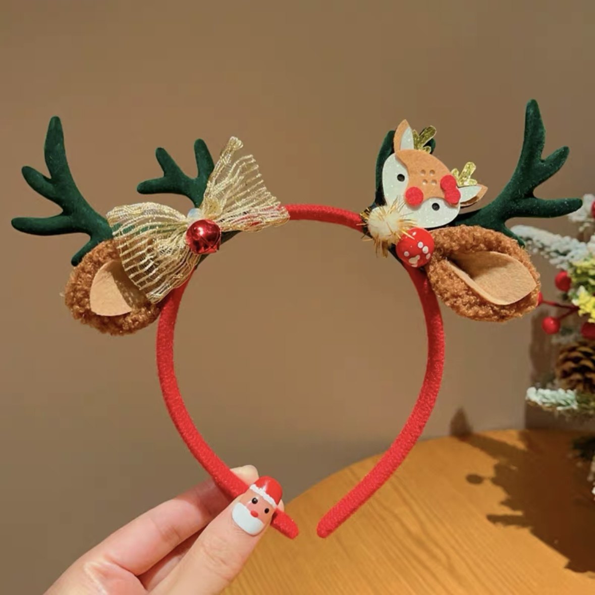 圣诞节发箍女儿童麋鹿角头饰发饰