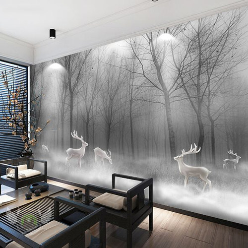 黑白灰背景墙价格 黑白灰背景墙图片 星期三