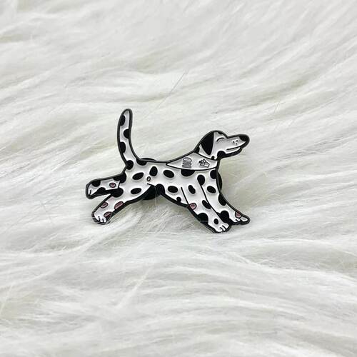 小斑点狗狗金属徽章胸章胸针