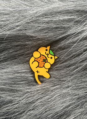 可爱卡通猫咪橘猫动物猫咪金属徽章