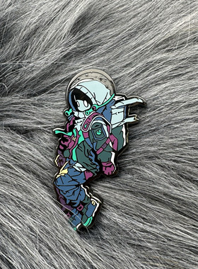 THE SCIENCEY赛博朋克爱好者的完美礼物太空机器人金属徽章