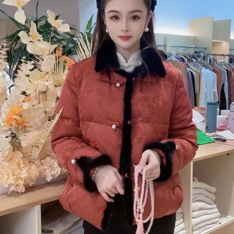 新中式国风棉袄妈妈装冬季新款
