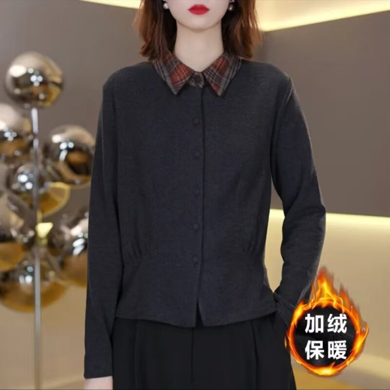 2025女士秋冬气质百搭长袖打底衫时尚保暖上衣宽松显瘦减龄T恤衫,女装/女士精品,中老年女装,淘宝优惠券,粉丝福利购,淘宝优惠卷