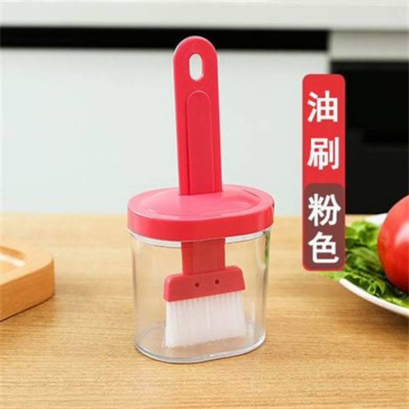 家用油刷带瓶小油壶厨房耐高温烘焙神器塑料一体式烧烤油瓶尼龙刷
