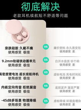 政府补贴华强北柏林之声曼哈顿X68蓝牙耳机睡眠无线入耳式游戏运