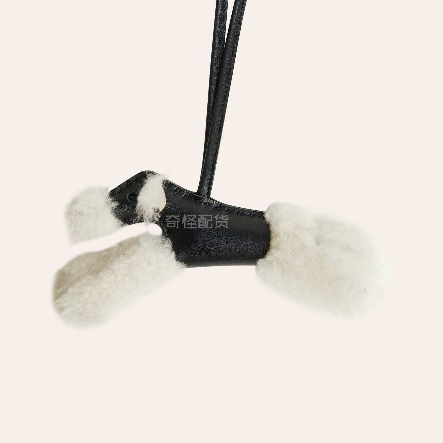 适用于爱马仕小飞马小狗挂件 budy毛绒狗狗挂件汽车吊饰车内饰