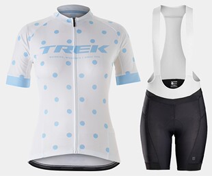 2021TREK新款小清新系列男女款夏季骑行服短袖自行车上衣背带短裤