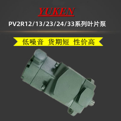 现货日本油研泵YUKEN叶片泵PV2R14-8-200-F-RAAA-31油泵PV2R14