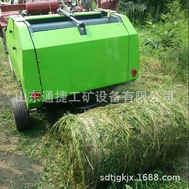 新款秸秆打捆机 青储秸秆草料打包机 全自动秸秆打捆机拖拉机带打