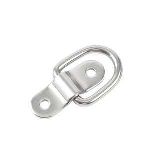 304不锈钢D字扣吊扣拉绳扣绑扎环货车卧环地面固定拉环车厢地板