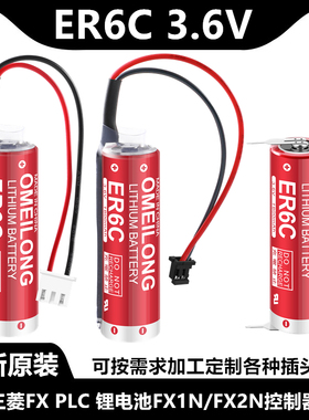 原装ER6C AA 3.6V F2-40BL 适用三菱控制器FX PLC 电池FX1N/FX2N