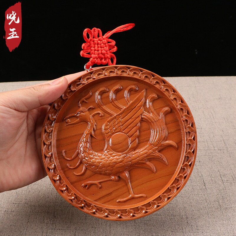 厂家供应 桃木四兽挂件中华四神挂牌饰品桃木雕刻青龙白虎玄武朱